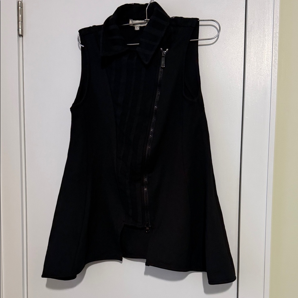 Alain Murati Black Sleeveless Women's asymmetrical vest size L